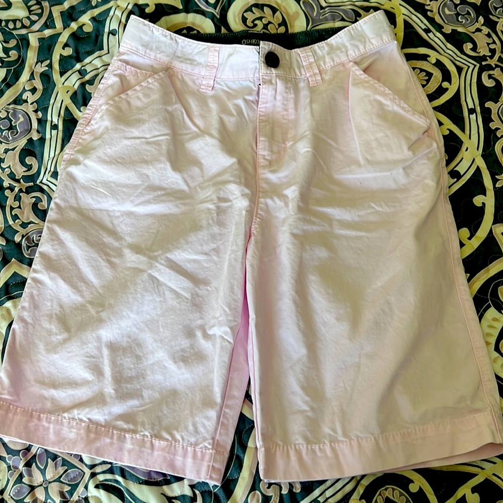 Boys 14 osh kosh light pink shorts